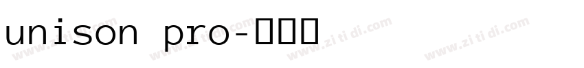unison pro字体转换